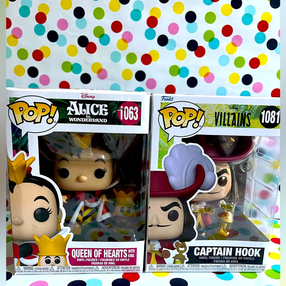 Disney Bundle! Queen of Hearts & Captain Hook Funko